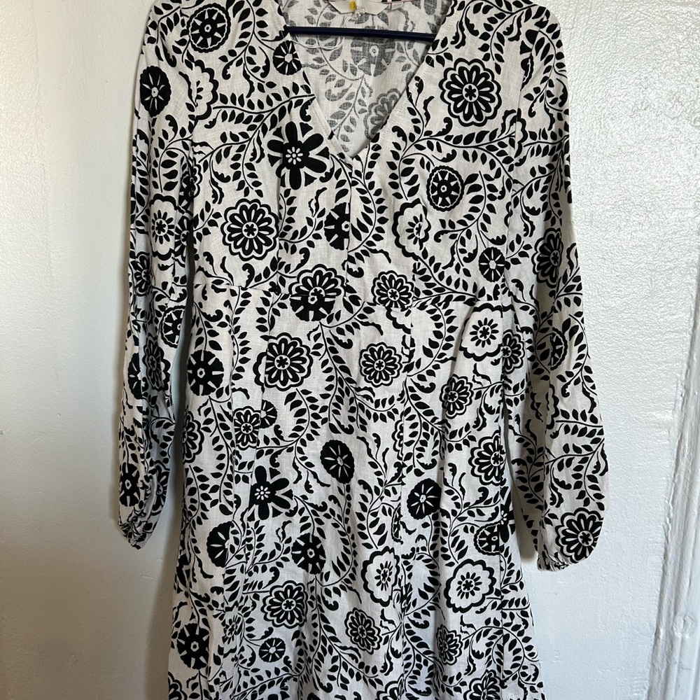 Boden White Floral Dress